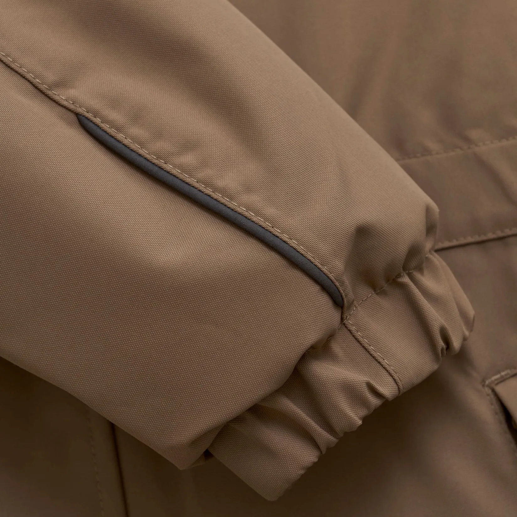 Outerwear|Snowsuits>Color Kids Solid Snowsuit 2-10 Taupe