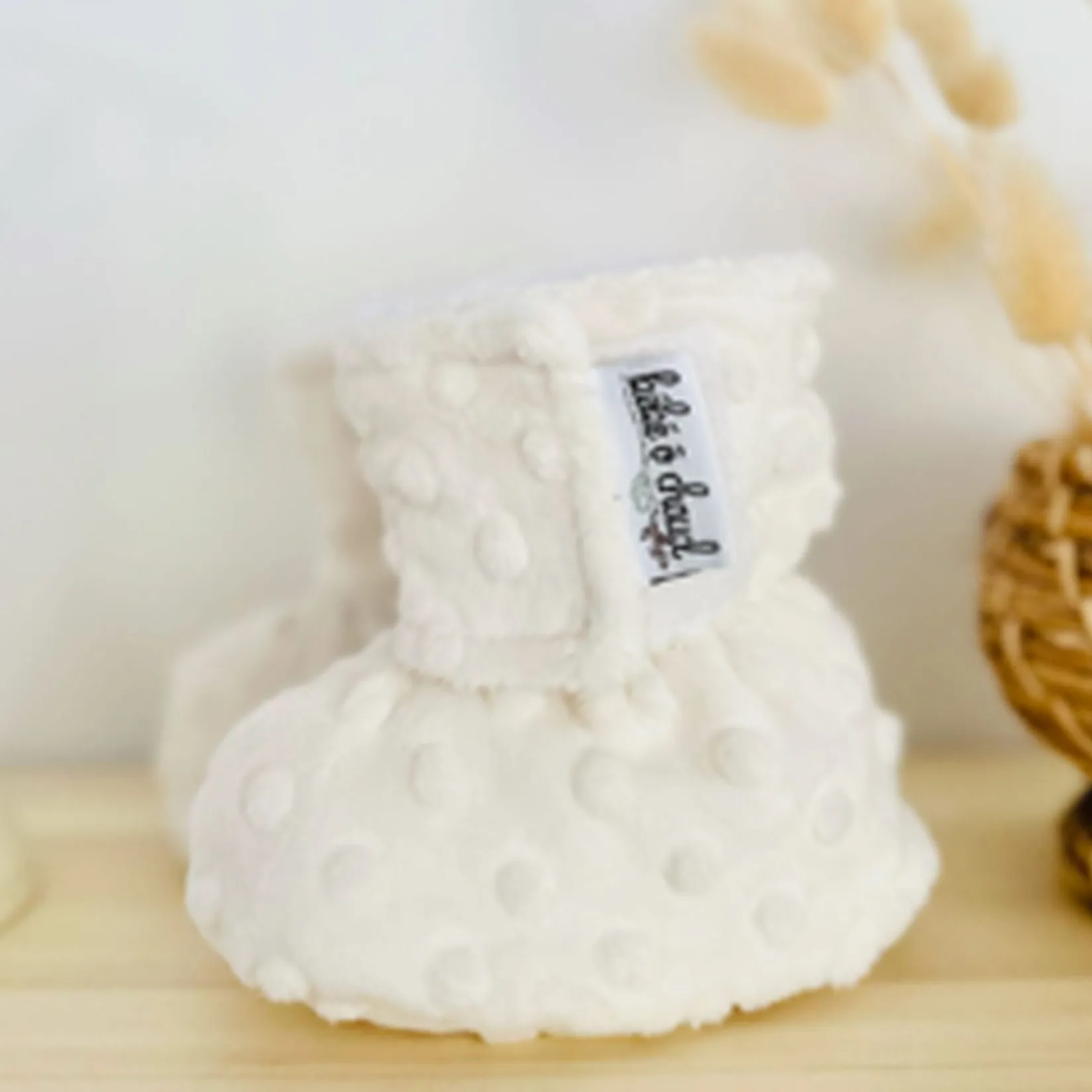 Slippers>Bebe O Chaud Solid Velux Slippers 6-24m