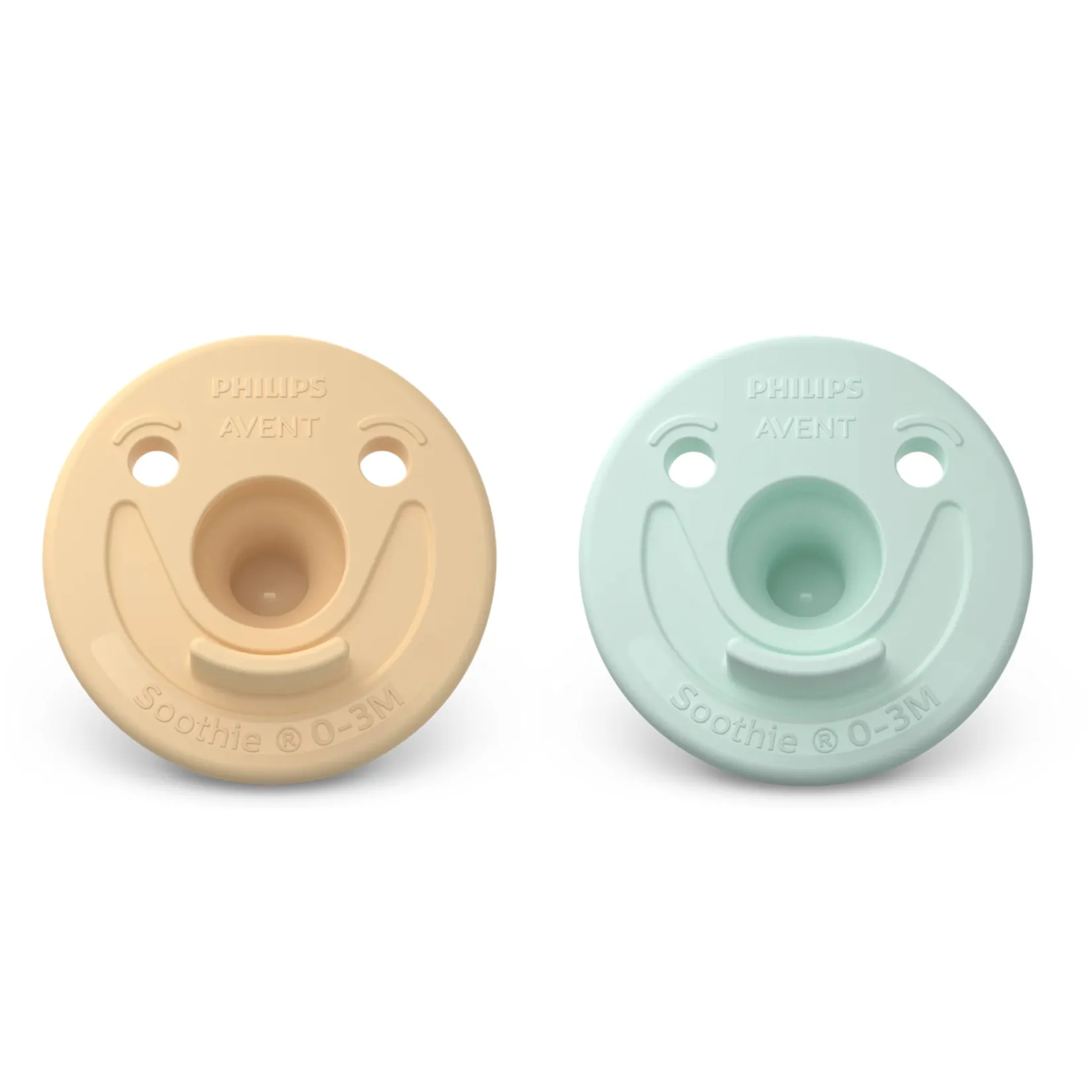 Pacifiers & Clips|Pacifiers & Clips>Philips Avent Soothie Pacifier Yellow Cyan (2)