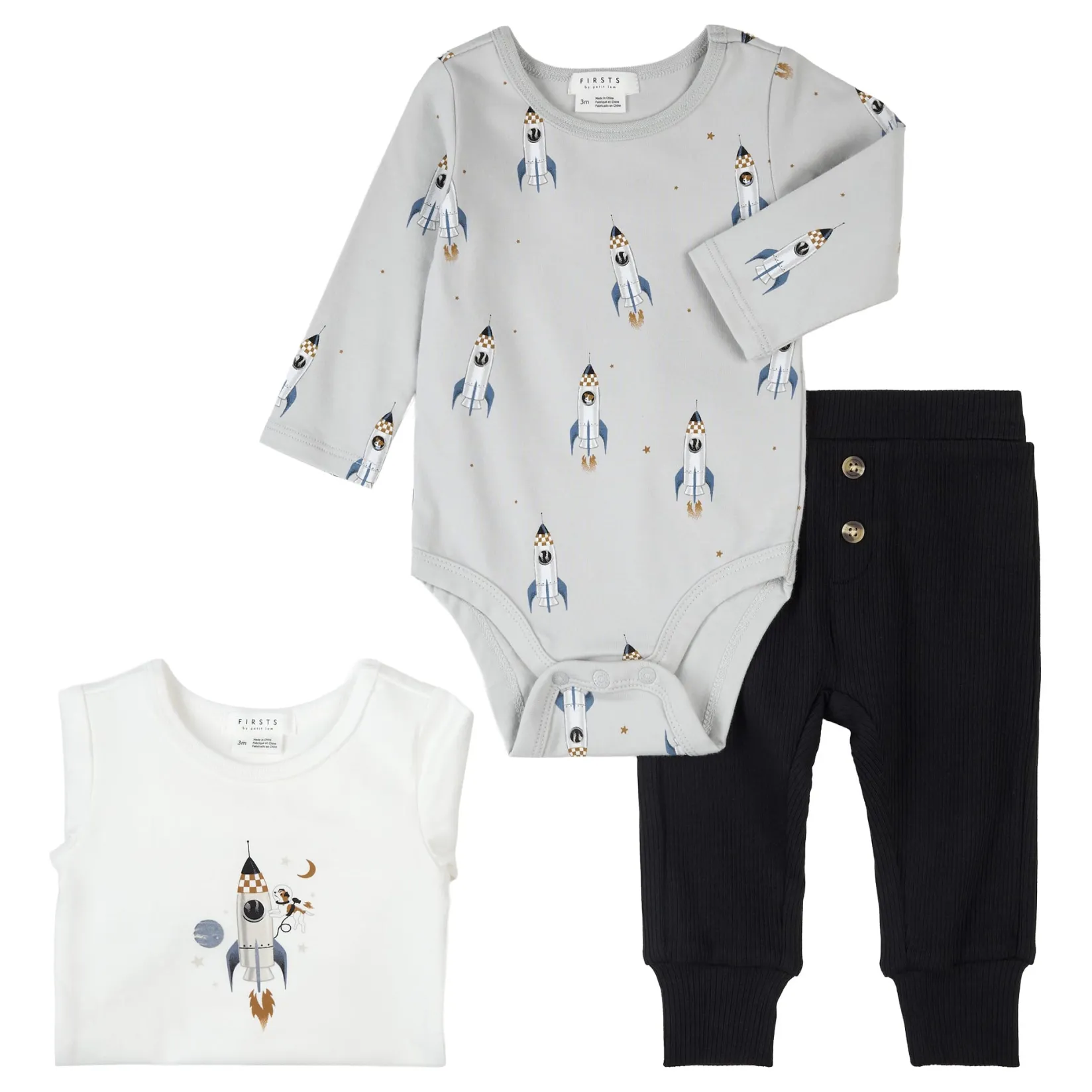 Space 3 Piece Set 3-24m BOY Outfit Sets