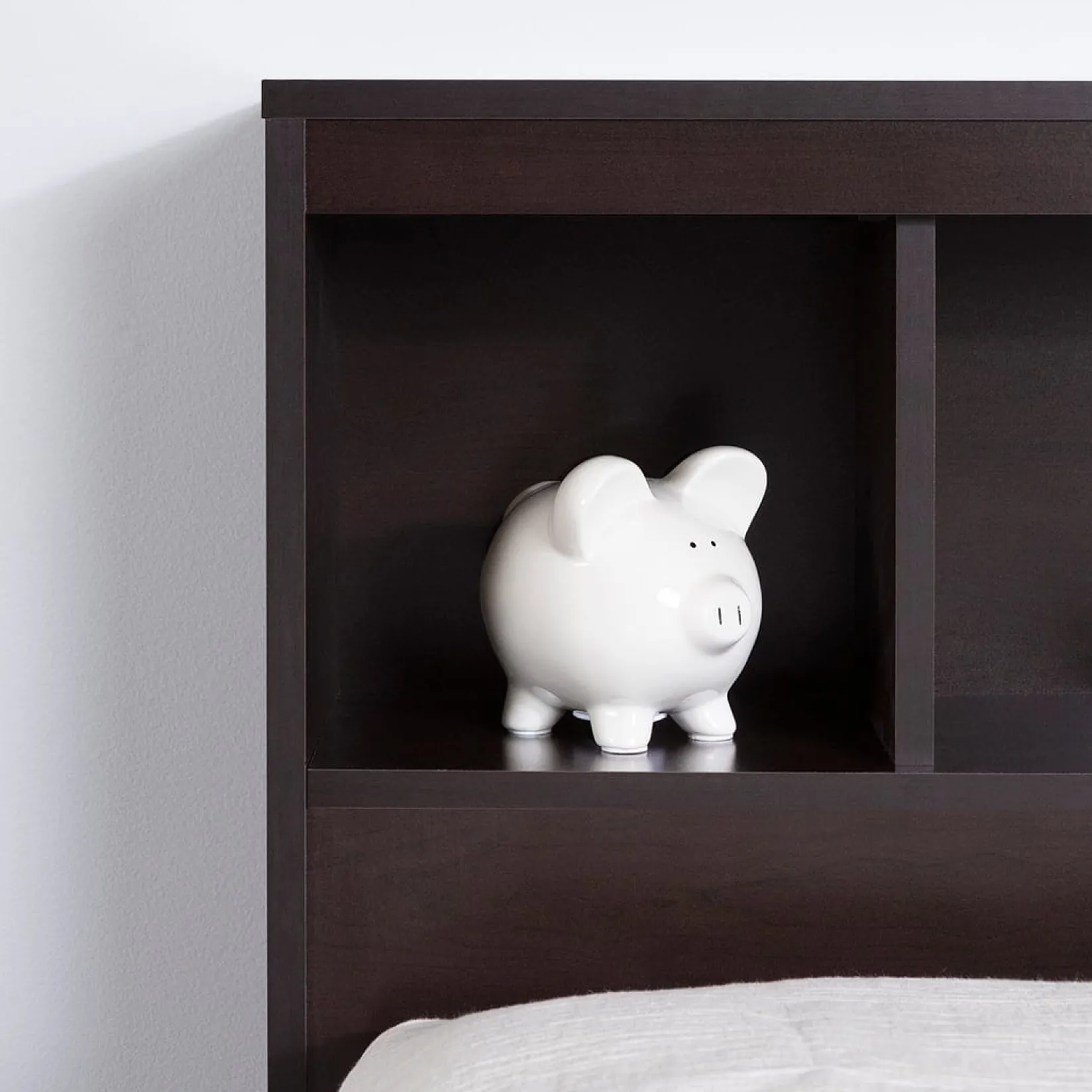 Twin, Full & Queen Beds>South Shore Spark Twin Bookcase Headboard - Chocolate