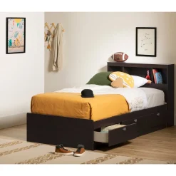 Discount Spark Twin Mates Bed with Drawers - Chocolate Twin, Full & Queen Beds