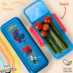 New SpiderMan Snack Container Dip Kids Breastfeeding|Snack Bags & Containers