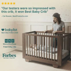 Spirit 8-in-1 Convertible Crib- Walnut Cribs & Mattresses|Cribs & Mattresses