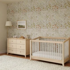 Hot Sprout 6-Drawer Double Dresser - Washed Natural Storage Furniture