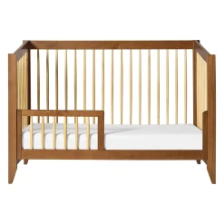 New Sprout 4-in-1 Convertible Crib withToddler Bed Conversion Kit - Chestnut / Natural Cribs & Mattresses|Cribs & Mattresses