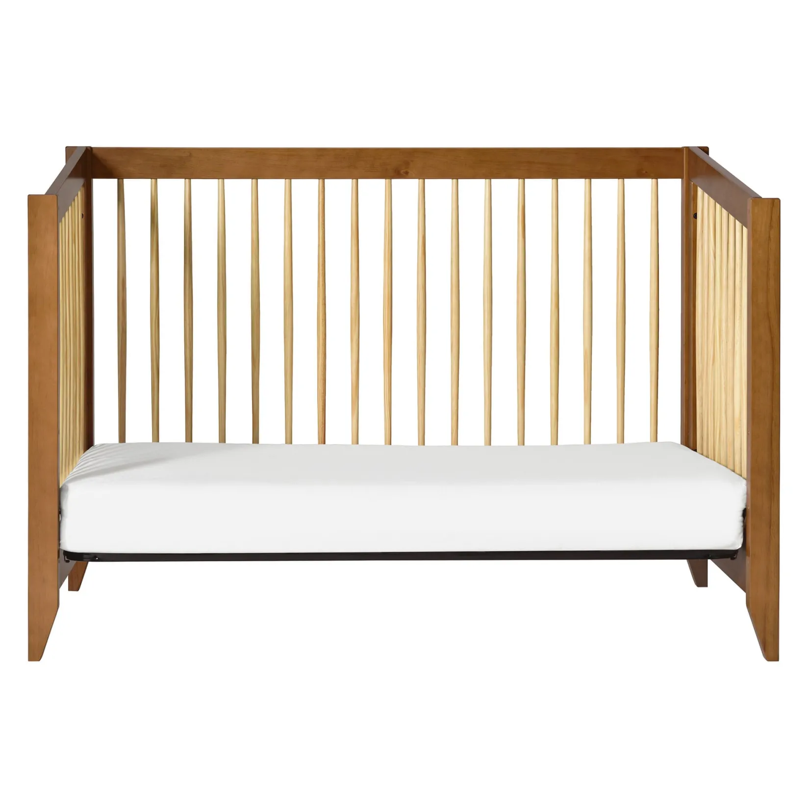 New Sprout 4-in-1 Convertible Crib withToddler Bed Conversion Kit - Chestnut / Natural Cribs & Mattresses|Cribs & Mattresses