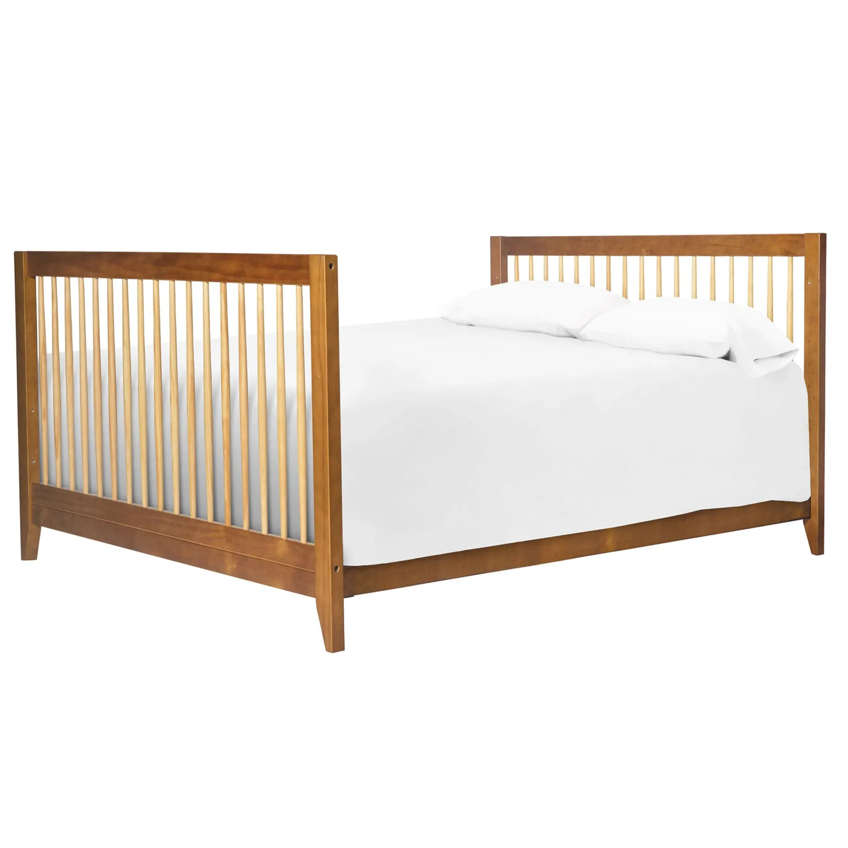 New Sprout 4-in-1 Convertible Crib withToddler Bed Conversion Kit - Chestnut / Natural Cribs & Mattresses|Cribs & Mattresses