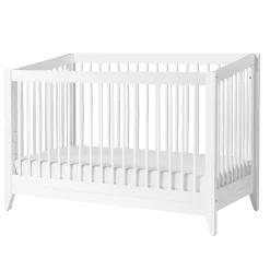 Cribs & Mattresses|Cribs & Mattresses>Babyletto Sprout 4-in-1 Convertible Crib withToddler Bed Conversion Kit - White
