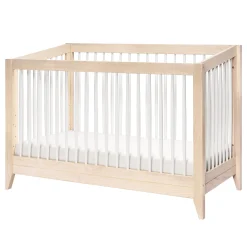 Cribs & Mattresses|Cribs & Mattresses>Babyletto Sprout 4-in-1 Convertible Crib withToddler Bed Conversion Kit - White / Natural
