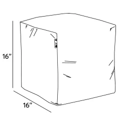 Outlet Square Ottoman and Footrest - Onyx Black Kid'S Tables & Chairs