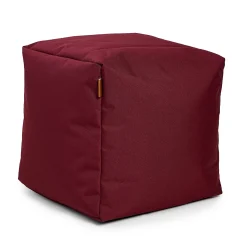 Discount Square Ottoman and Footrest - Bordeaux Red Kid'S Tables & Chairs