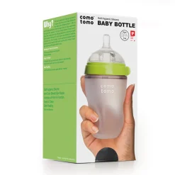 Discount Squeezable Natural Flowing Bottle 8oz - Green Breastfeeding|Bottles & Nipples