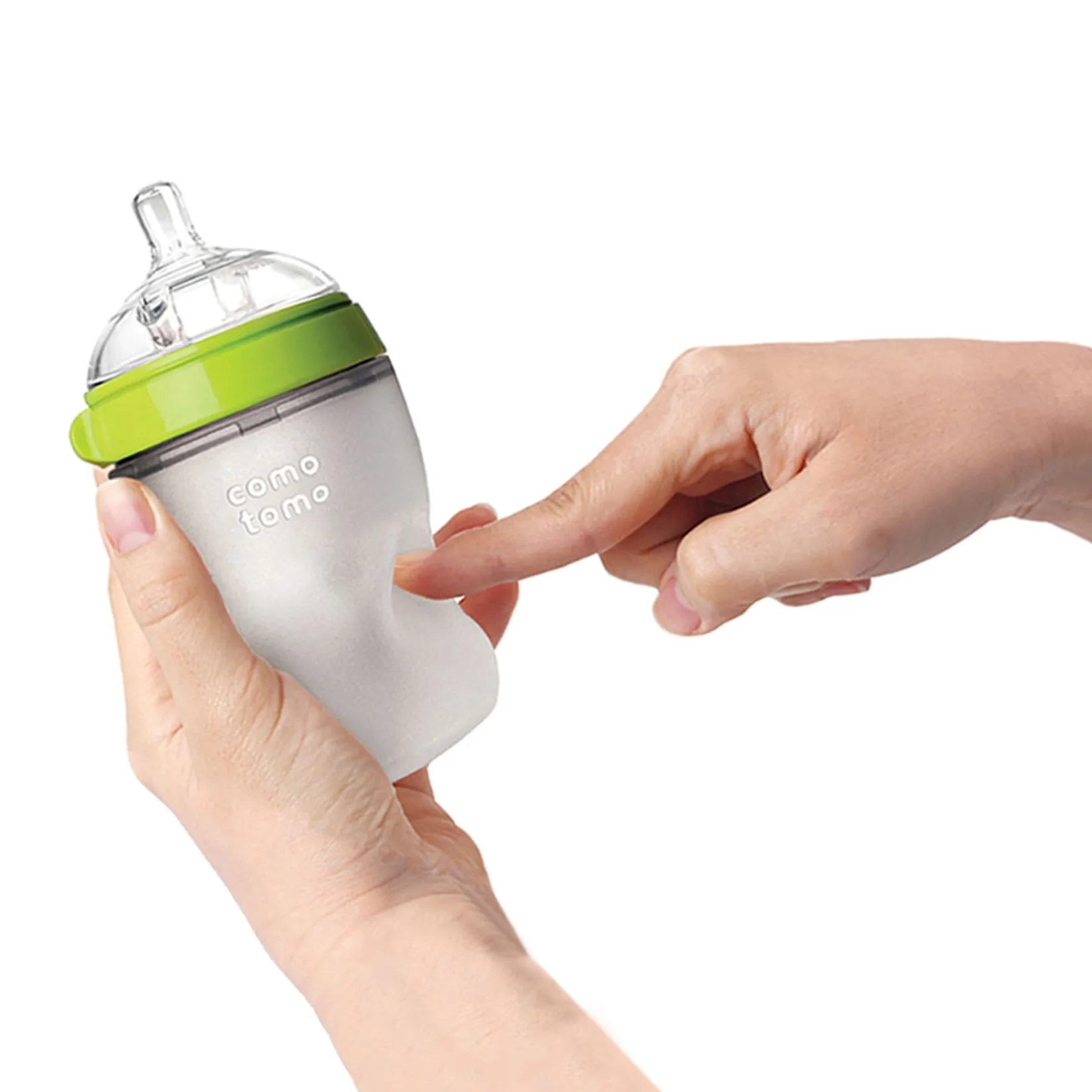 Discount Squeezable Natural Flowing Bottle 8oz - Green Breastfeeding|Bottles & Nipples