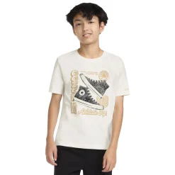 Tops>Converse Stacked Sneakers T-shirt 8-16y Ivory