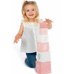 Online Stacking Blocks Numbers - Pink Developmental Toys