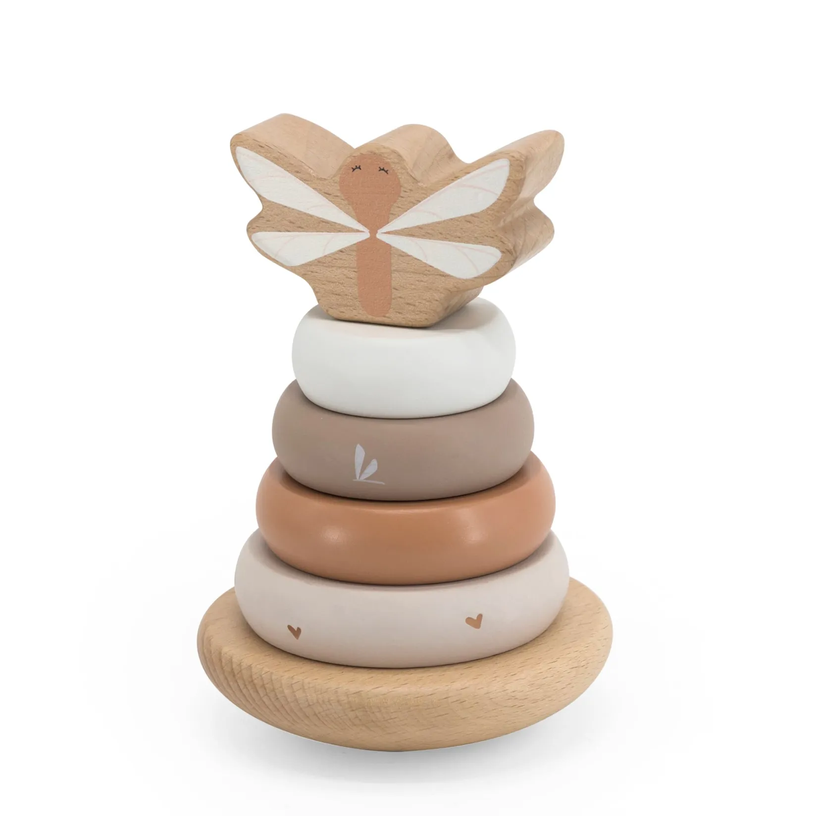 Developmental Toys|Balls & Stacking Toys>Label Label Stacking Rings Balance - Nougat