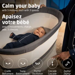 Sale Starling Smart Bassinet - Onyx Heritage Playards & Bassinets|Playards & Bassinets