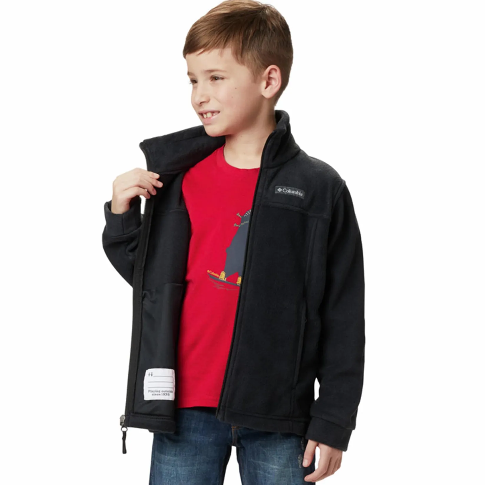 Outerwear|Fleeces And Sweatshirts>Columbia Steens Mt Ii Fleece 4-18 Black