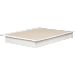 Twin, Full & Queen Beds>South Shore Step One Double Platform Bed - White