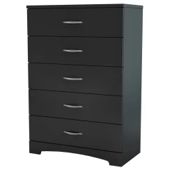 Storage Furniture>South Shore Step One 5-Drawer Chest - Pure Black
