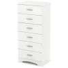 Discount Step One 6-drawer lingerie chest - Pure White Storage Furniture