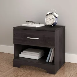 Best Step One 1-Drawer Nightstand - Gray Oak Nightstands