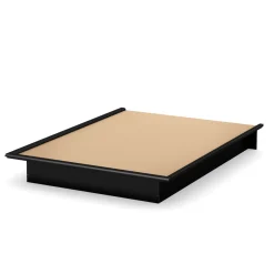 Online Step One Queen Platform Bed - Pure Black Twin, Full & Queen Beds