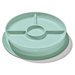 New Stick & Stay Suction Divided Plate - Opal Kids Tableware|Plates & Placemats