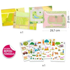 Discount Stickers Lift-up - Farm Kids Diy & Activities