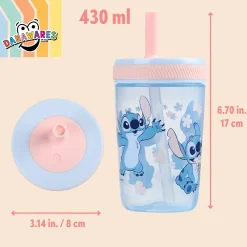 Outlet Stitch Tumbler With Straw Kids Breastfeeding|Tableware