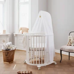 New Stokke® ™ Drape Rod V3 - White Kids Bed Skirts & Bumpers|Baby Bedding