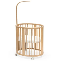 Cribs & Mattresses|Cribs & Mattresses>Sleepi Stokke® ™ Mini Crib Bundle with Mattress V3 - Natural