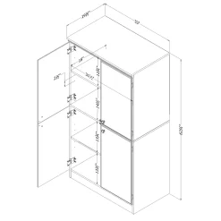 Best Storage Cabinet - Morgan Nordik Oak Storage Furniture