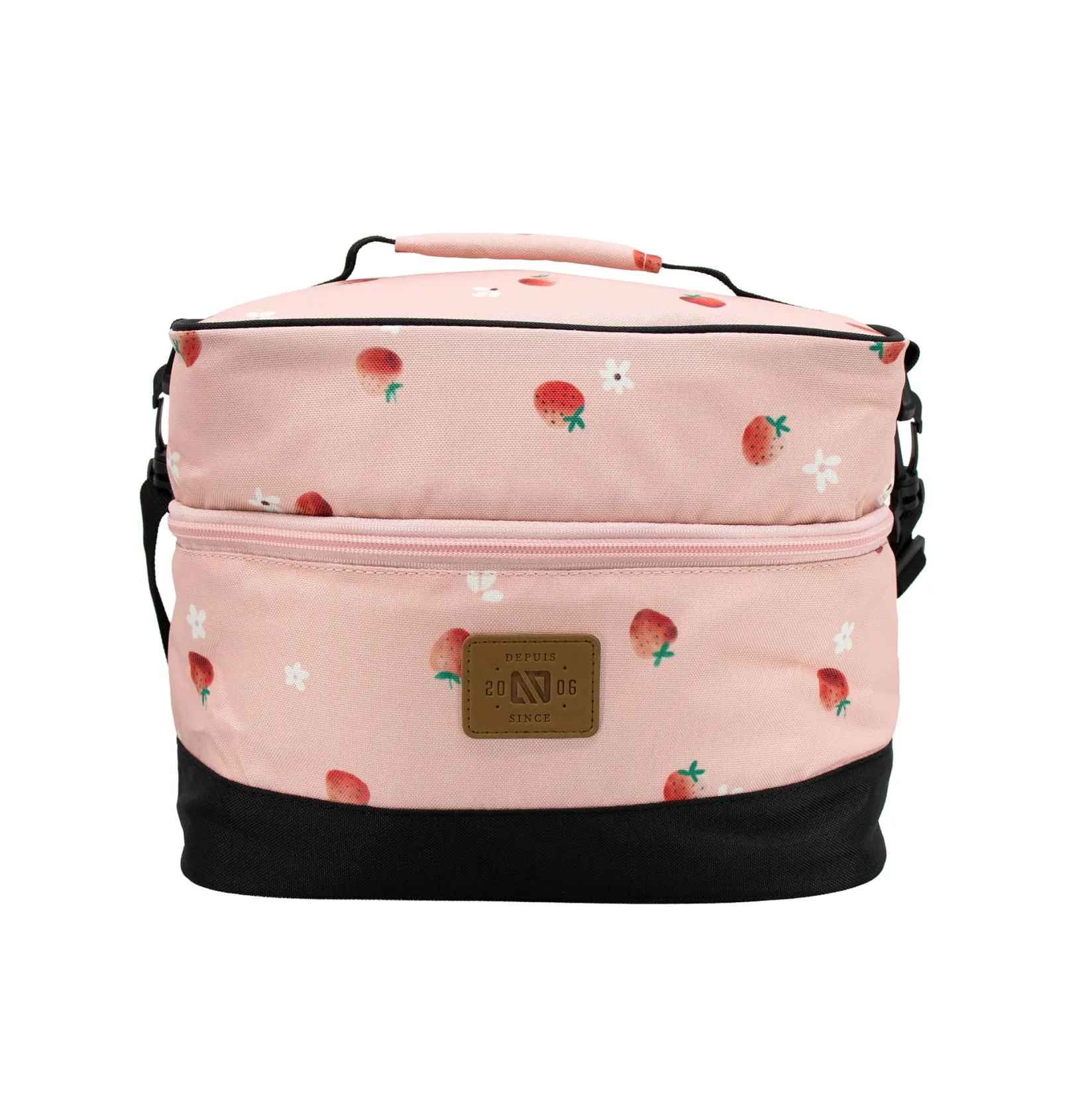Lunch Boxes>Nano Strawberries Lunch Box Pink