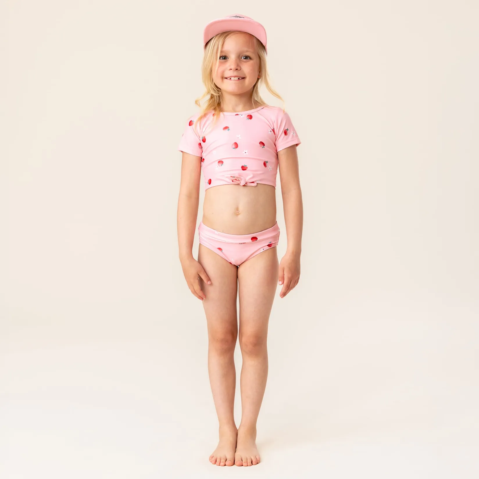 Swimsuits>Nano Strawberries Uv 2pc Swimsuit Pink