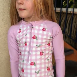 Online Strawberries Uv Swimsuit 2-9 Kids Swimsuits
