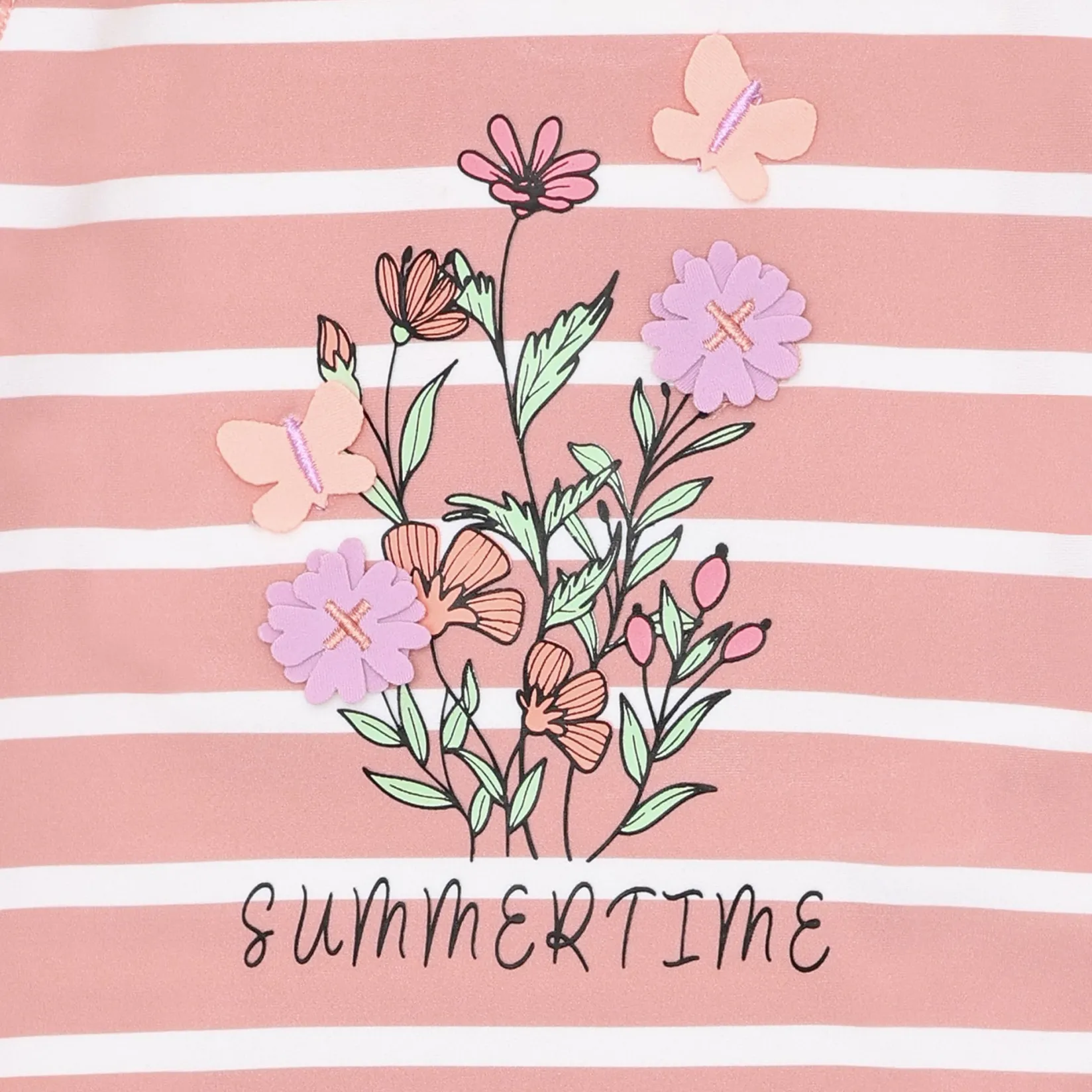 Sale Stripe Flower Rashguard 9-18m Swimsuits