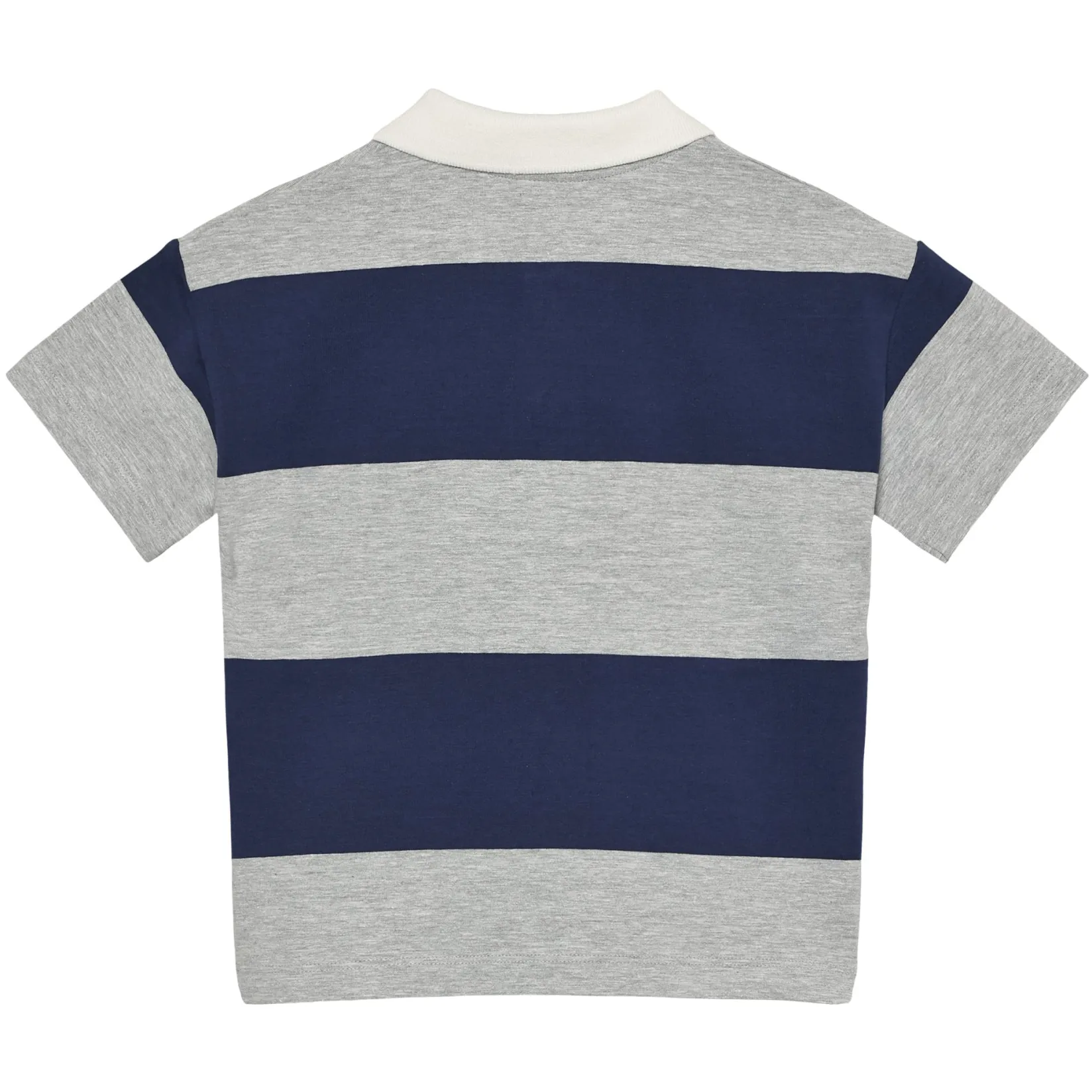 Tops>En Fant Stripe Polo 3-10 Grey