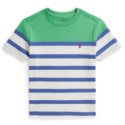 Tops>Polo Ralph Lauren Stripe T-shirt 2-7y Blanc