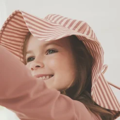 Sale Stripe Upf 60 Sun Hat 2-8 Kids Hats & Caps