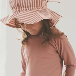 Sale Stripe Upf 60 Sun Hat 2-8 Kids Hats & Caps