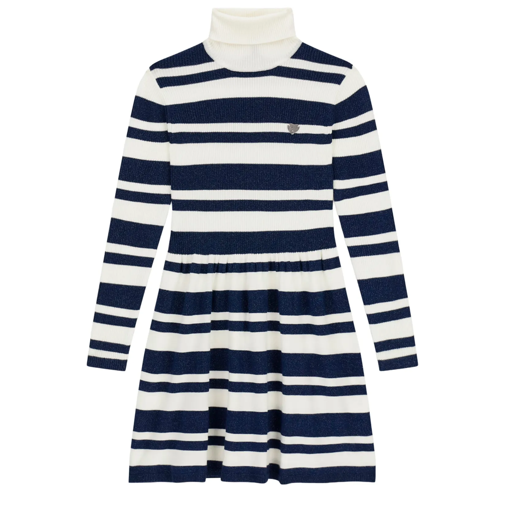 Dresses & Rompers>Guess Kids Striped Knit Dress 7-14 Navy