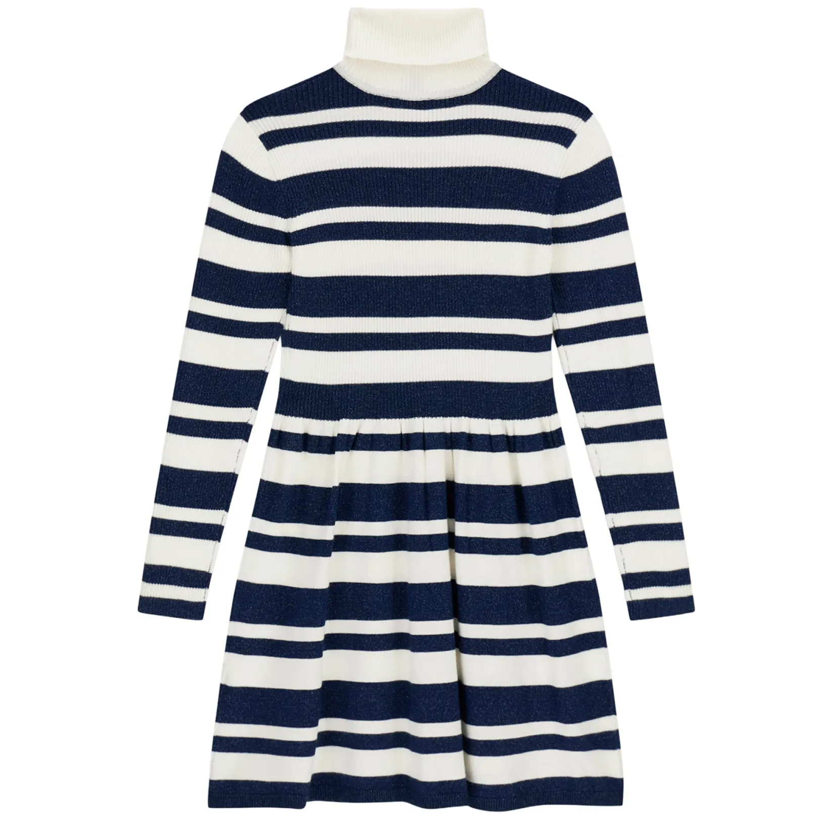 Dresses & Rompers>Guess Kids Striped Knit Dress 7-14 Navy