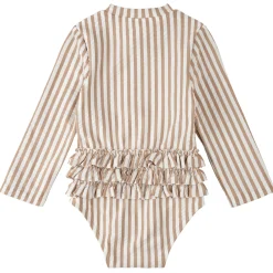 Outlet Striped Long Sleeve UV Swimsuit 0-24m Swimsuits