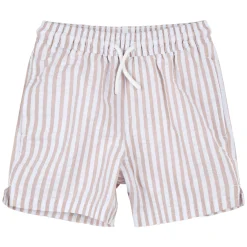 Swimsuits>Petit Lem Striped Swimshorts 2-7y Beige