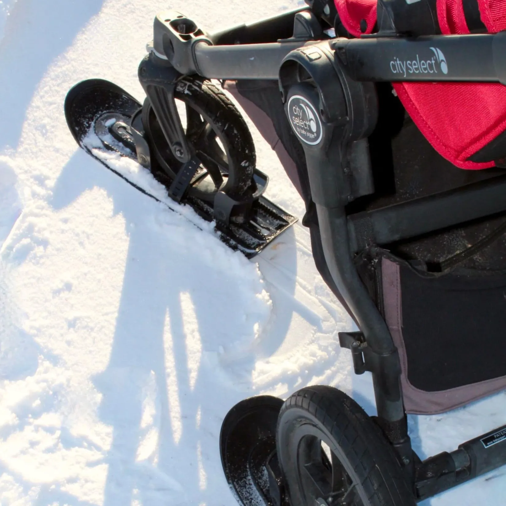 Stroller Skis - 4 Wheels Set Kids Winter Activities|Strollers & Trailers
