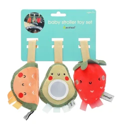 Clearance Stroller Toy Set of 3 - Watermelon, Avocado, Strawberry Stroller & Car Seat Toys|Developmental Toys