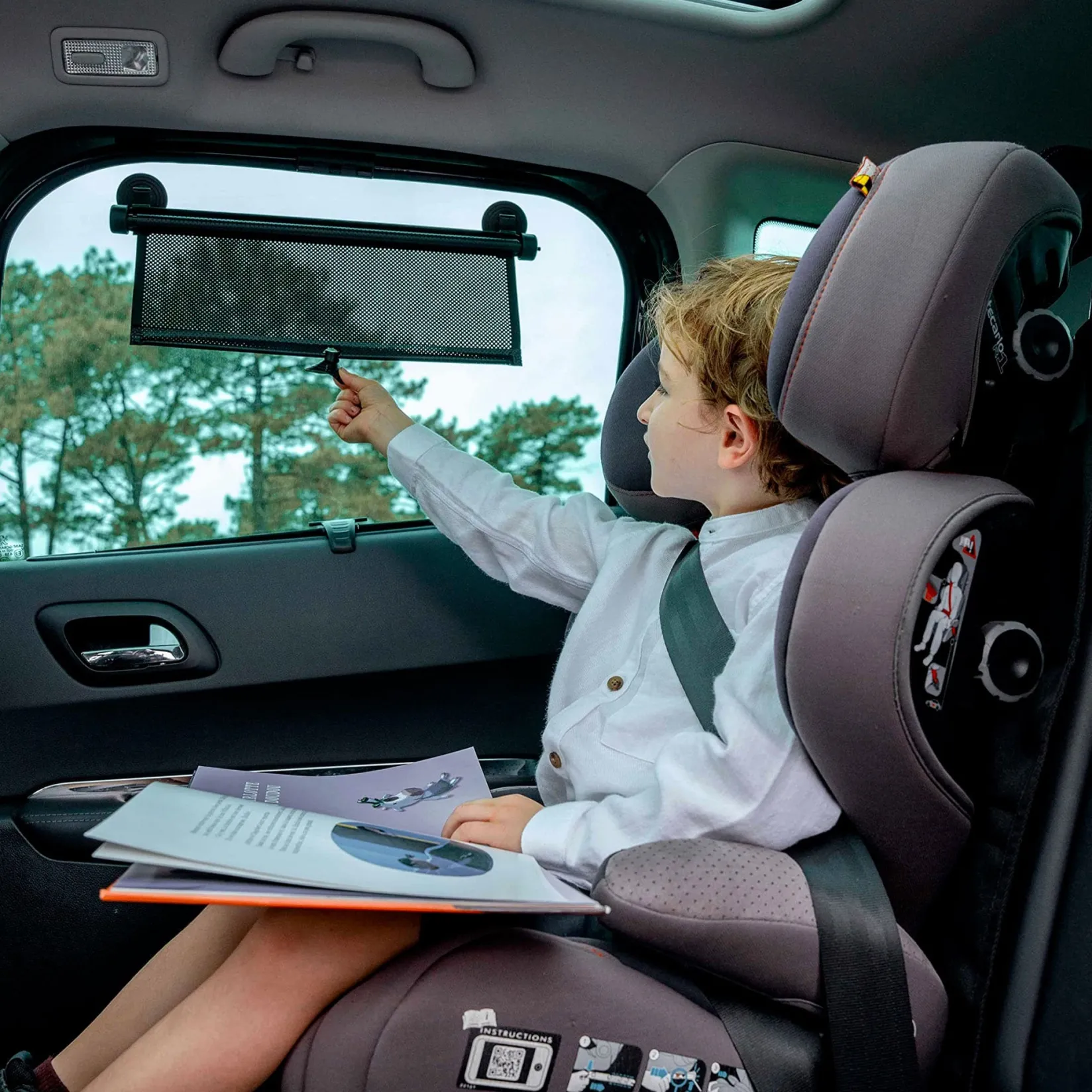 Car Seats & Booster Seats|Car Seats>Ezimoov Suction Cup Car Side Window Retractable Sunshade