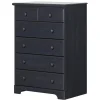 Storage Furniture>South Shore Summer Breeze 6-Drawer Chest Dresser - Blueberry